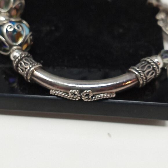 Kellie Wichser Women's Silver 3 Bead Bracelet - Picture 7 of 11
